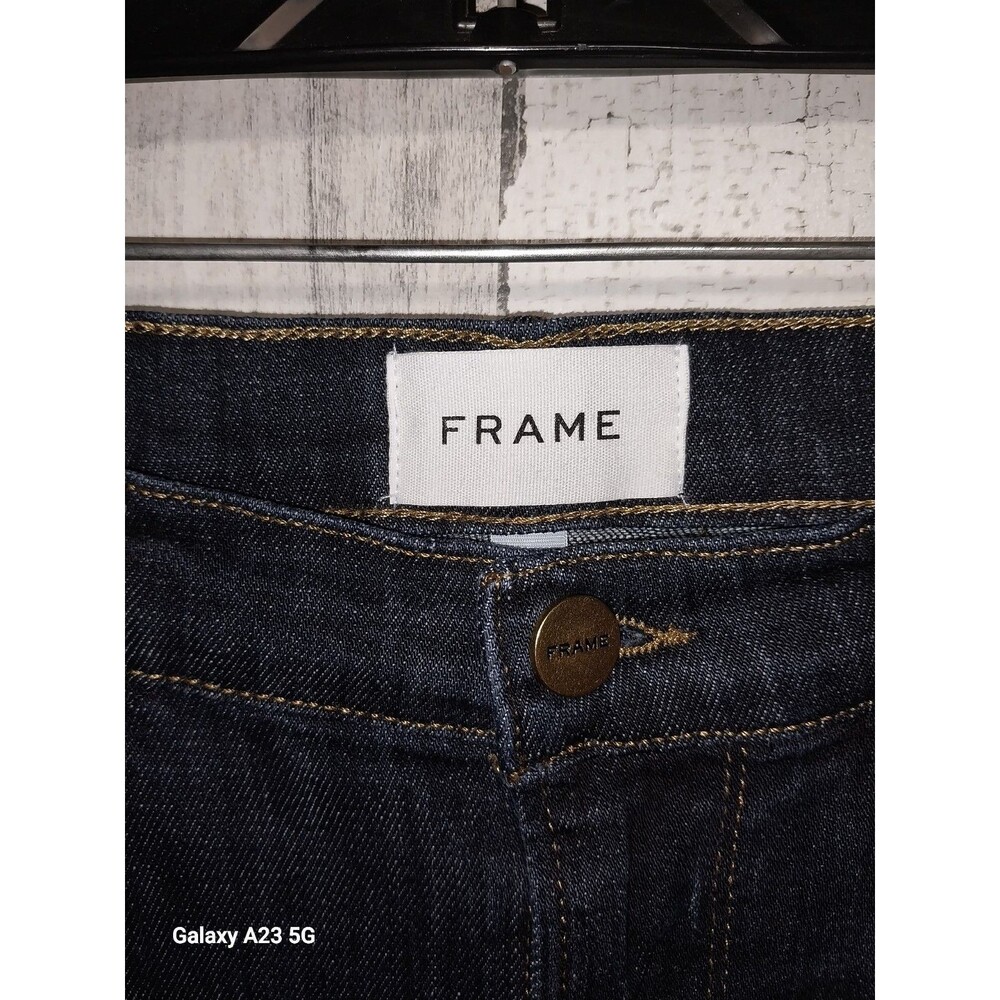FRAME Jeans Womens 27 Blue Le Garcon Crop Boyfriend Fit Covant Wash Denim - Picture 4 of 7